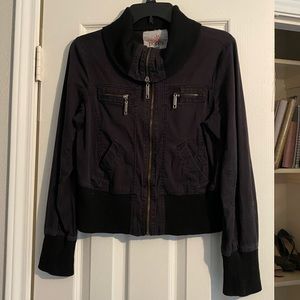 Black crop jacket